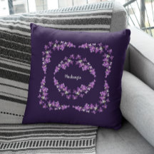 Personalized Purple Dendrobium Orchids Motif