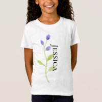 PERSONALIZED PURPLE ROSE T-shirt