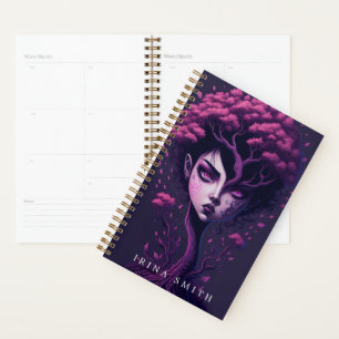 Personalized Purple Tree with a Face Planner