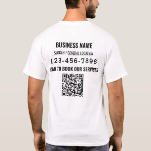 Personalized QR code Social Media Business Event T-Shirt