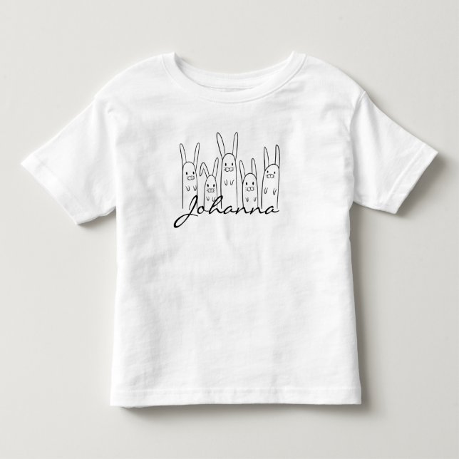 personalized rabbit t-shirt (Front)