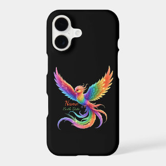 Personalized Rainbow Phoenix Name Birthdate Gift