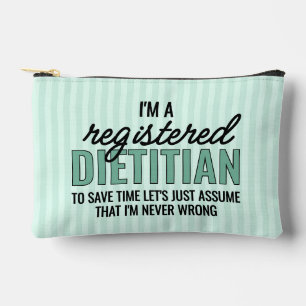 Personalized RD Registered Dietitian Funny Accessory Pouch