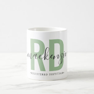 Personalized RD Registered Dietitian Graduation Coffee Mug