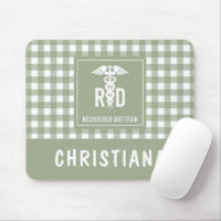 Personalized RD Registered Dietitian Plaid Pattern