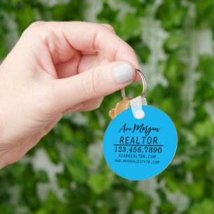 Personalized Real Estate Agent Gift Key Ring