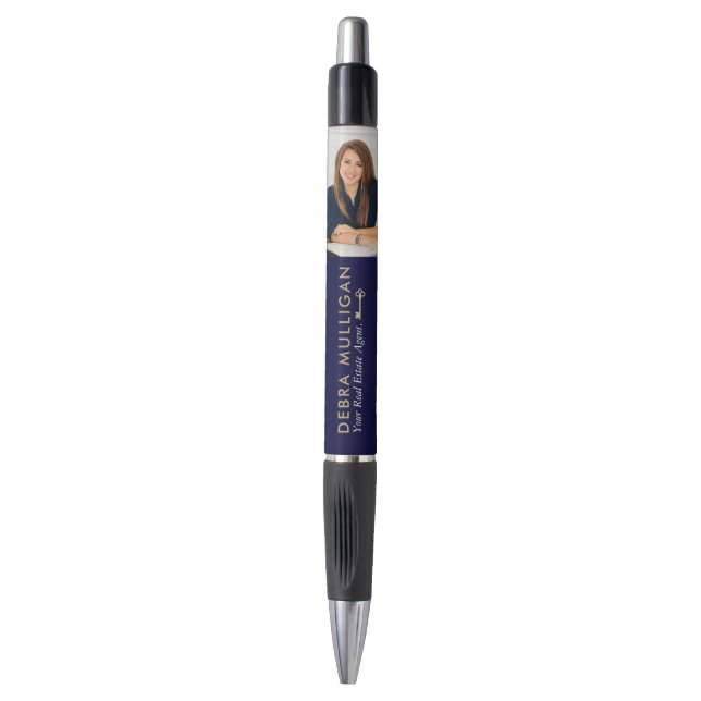 Personalized Realtor Broker Promotional Pen (Front Vertical)