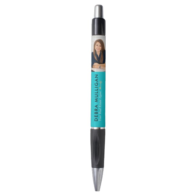 Personalized Realtor Broker Promotional Pen (Front Vertical)