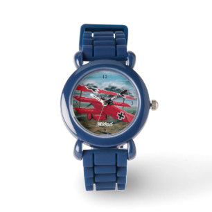 Personalized "Red Baron" Triplane  Watch