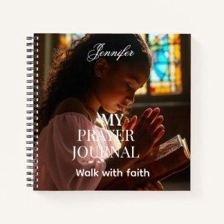 Personalized Religious photo prayer journal