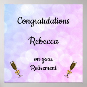 personalized retirement poster