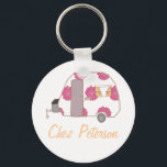 Personalized Retro Art Caravan Owner's Keychains<br><div class="desc">See the full range of 25 Retro Caravans by Trina Esquivelzeta @SurfaceHug on various other products in the collection below.</div>