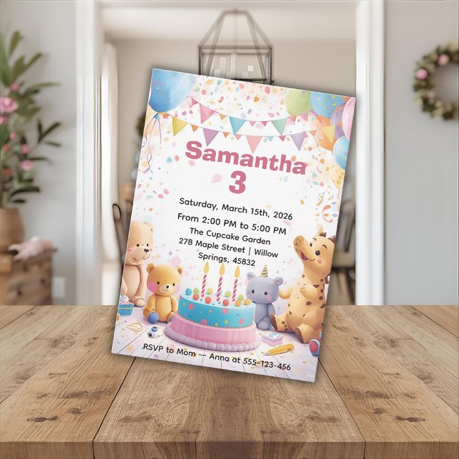 Personalized Retro Birthday Invitation  (Creator Uploaded)