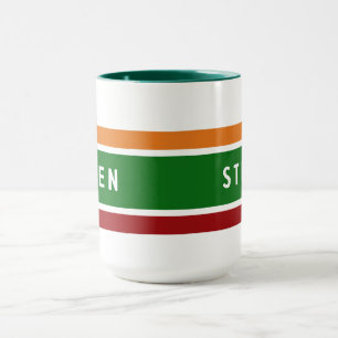 Personalized Retro Gas Station Name Coffee Gift Mug