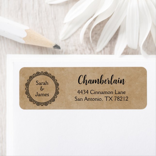 Personalized Return Address Labels for Newlyweds (Insitu)