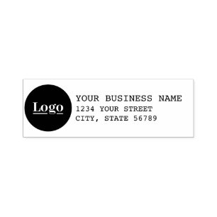 Personalized Return Address with Logo Self-inking Stamp