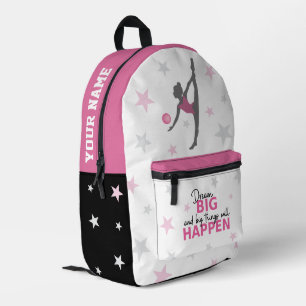 Personalized Rhythmic Gymnast Dream Big School Bag