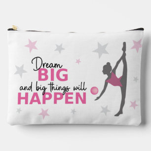 Personalized Rhythmic Gymnast Dream Big Zipper Pou Accessory Pouch