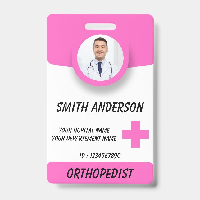 Personalized RN Nurse Identification Badge ID Badge (Front)
