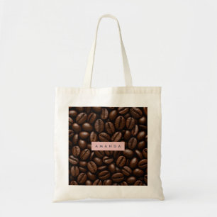 Personalized Roasted Coffee Beans  Tote Bag