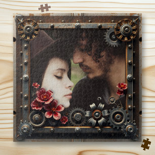Personalized Romantic Gift Photos Template Jigsaw Puzzle