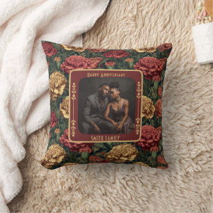 Personalized Romantic Marriage Throw Pillow 