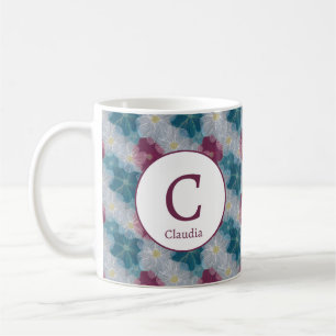 Personalized Romantic Spring Girly Flowers  Coffee Mug