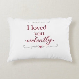 Personalized Romantic Typography Quote Decorative Cushion