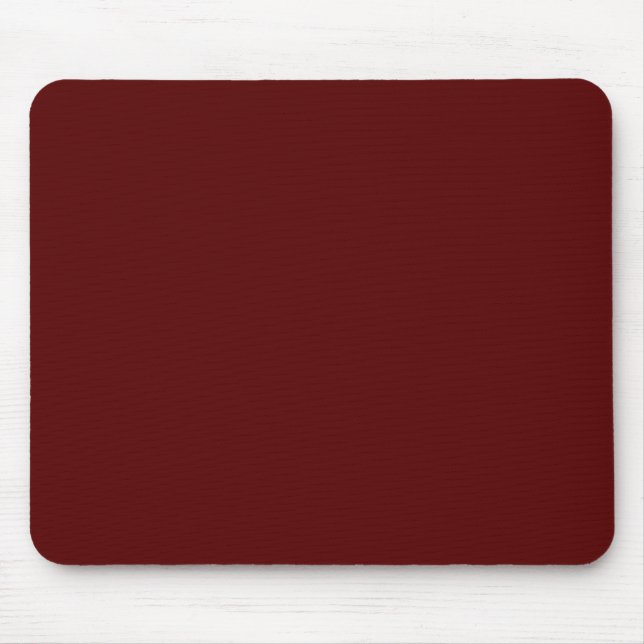 Personalized Rose Maroon Single Colored Mouse Mat (Front)