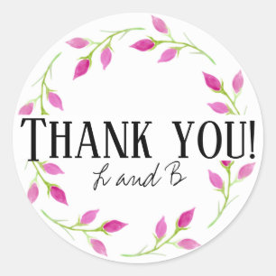 PERSONALIZED ROSE THANK YOU sticker