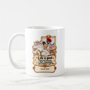 Personalized Royal Cat Photo Design Coffee Mug