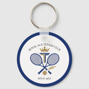 Personalized Royal Tennis Club Since Year Racquets Key Ring