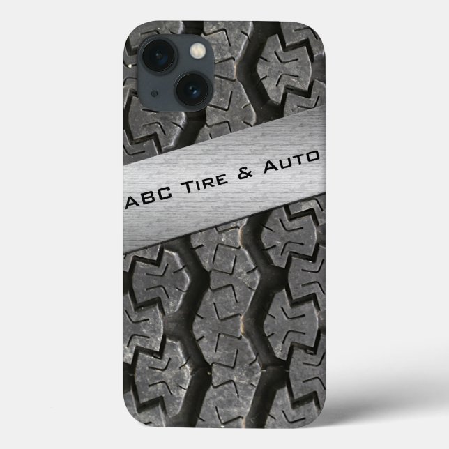 Personalized Rubber Tire Treads iPad Mini Case (Back)