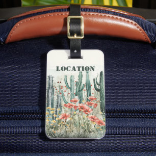 Personalized Rustic Desert Luggage Tag