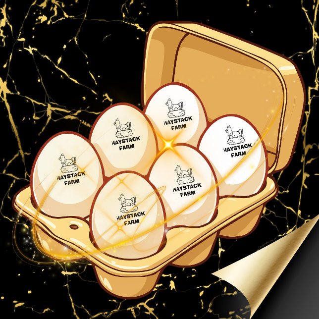 Personalized Rustic Hen Name Egg Love Rubber Stamp (Creator Uploaded)