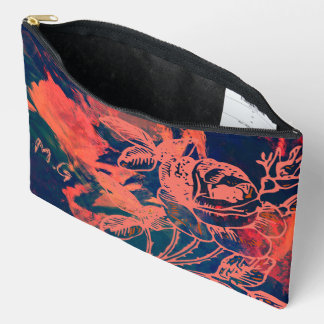 Personalized Rusty Rose Monogram Accessory Pouch