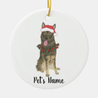 Personalized Sable German Shepherd Christmas