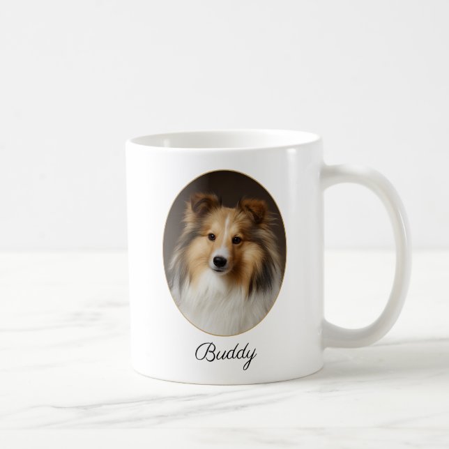 Personalized Sable Sheltie by My Side Coffee Mug (Right)