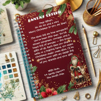 Personalized Santa Letter North Pole Cute Reindeer