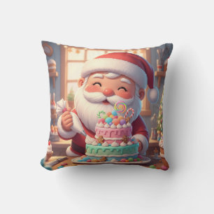 Personalized Santa’s Sweet Shop Cake Decorating Cushion
