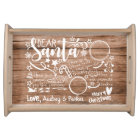 Personalized Santa Tray For Christmas Eve Treats