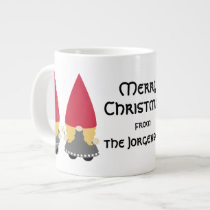 Personalized Scandinavian Nisse  Large Coffee Mug