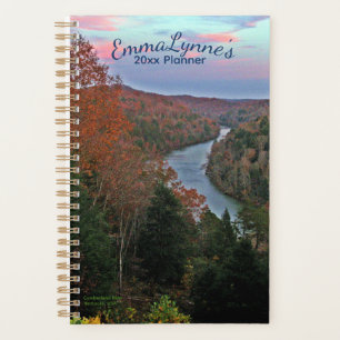 Personalized Scenic Autumn River Kentucky Planner