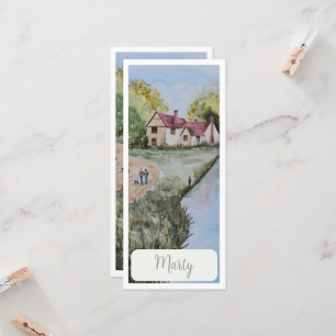 Personalized Scenic Countryside Bookmark