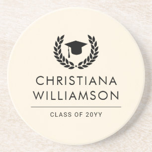 Personalized School and College Graduation Elegant Coaster