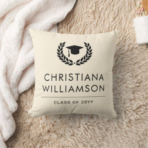 Personalized School and College Graduation Elegant Cushion