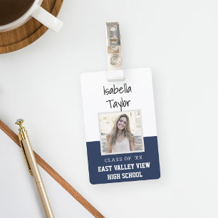Personalized School Reunion Yearbook Photo ID Badge