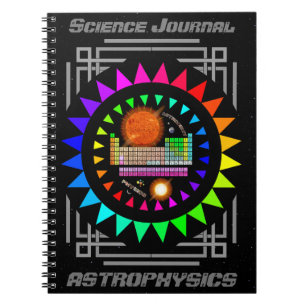 Personalized Science Journal Astrophysics Notebook