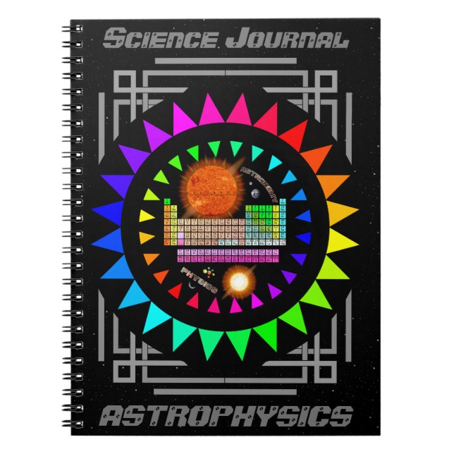 Personalized Science Journal Astrophysics Notebook (Front)