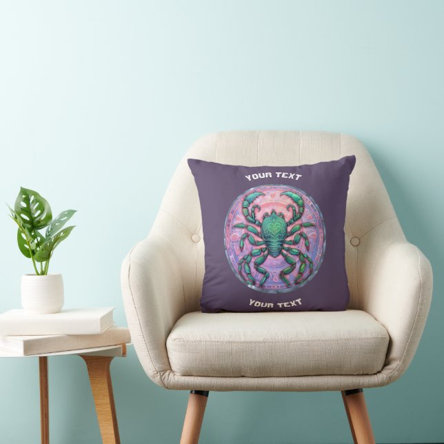 PERSONALIZED Scorpio ZODIAC SIGN  Cushion (Chair)